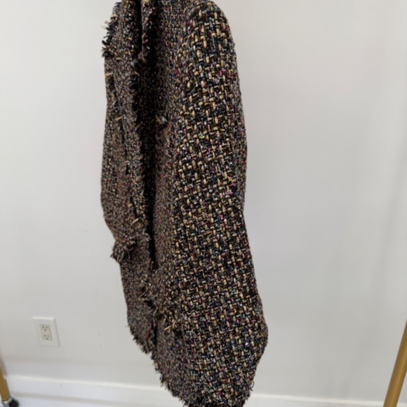 Cinq a Sept Khloe Tweed Blazer Multi Colored Heart Buttons Size 6 - Picture 8 of 15